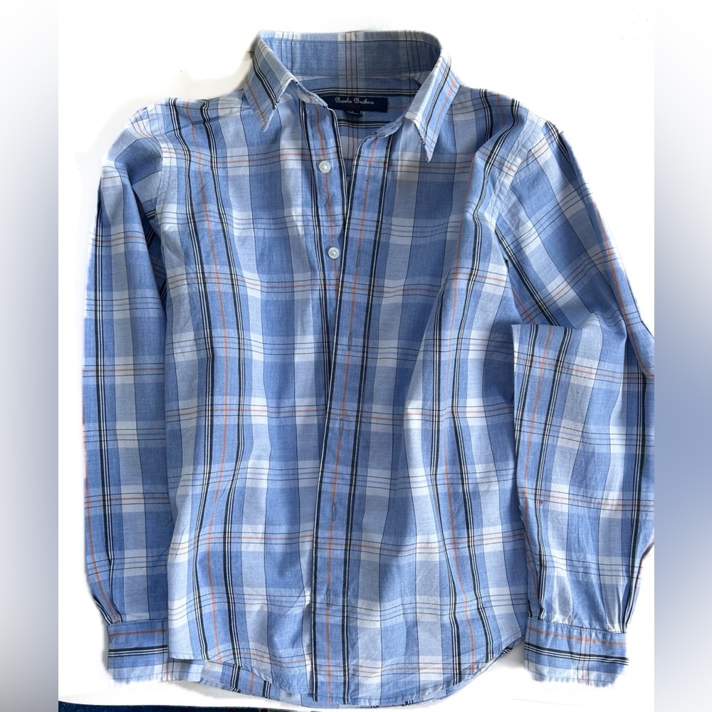 Brooks Brothers Blue Plaid Button-Down Shirt